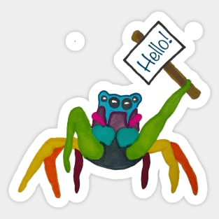 Hello Spider! Sticker